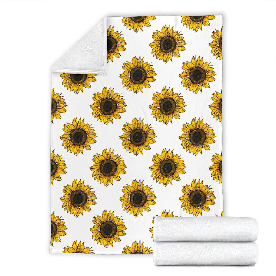 Sunflowers Design Pattern Premium Blanket