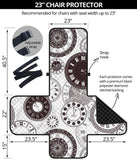 Classic vintage clock pattern Chair Cover Protector