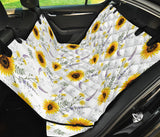 Beautiful Sunflowers Pattern Dog Car Seat Covers