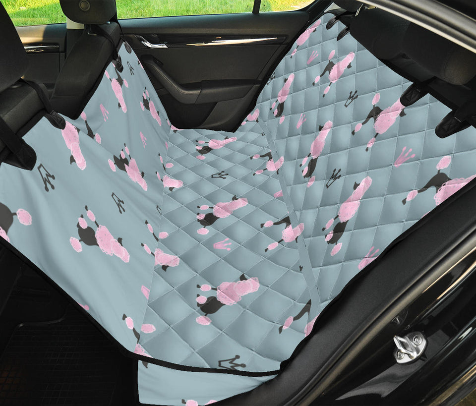 Poodle Dog Pattern Dog Car Seat Covers