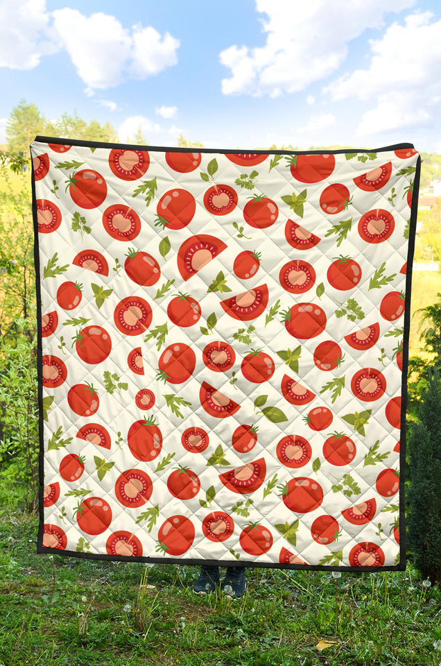 Tomato Pattern Premium Quilt