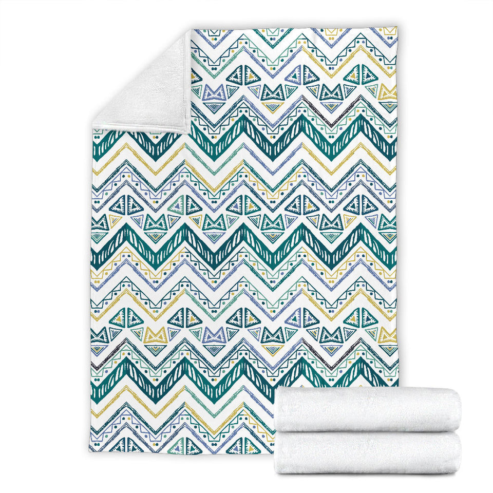 Zigzag  Chevron Paint Design Pattern Premium Blanket