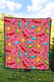 Colorful Wrapped Candy Pattern Premium Quilt