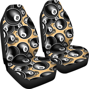 Billiard Ball Pattern Print Design 04 Universal Fit Car Seat Covers