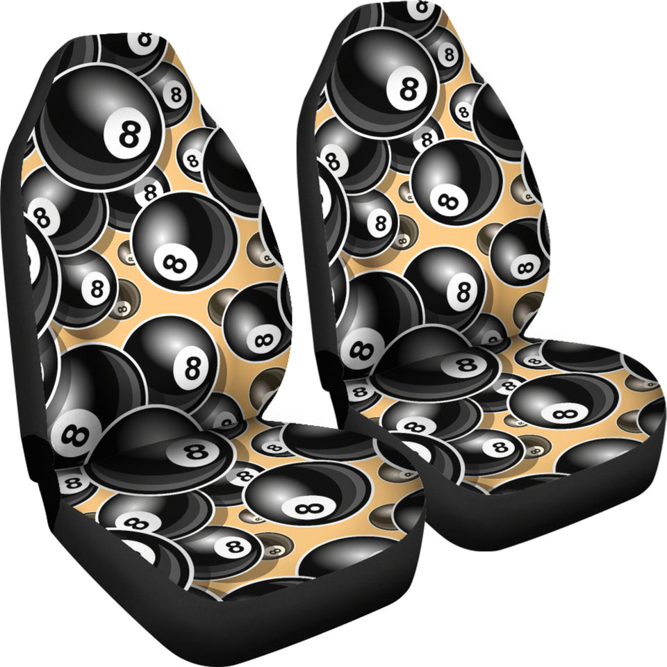 Billiard Ball Pattern Print Design 04 Universal Fit Car Seat Covers