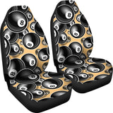 Billiard Ball Pattern Print Design 04 Universal Fit Car Seat Covers