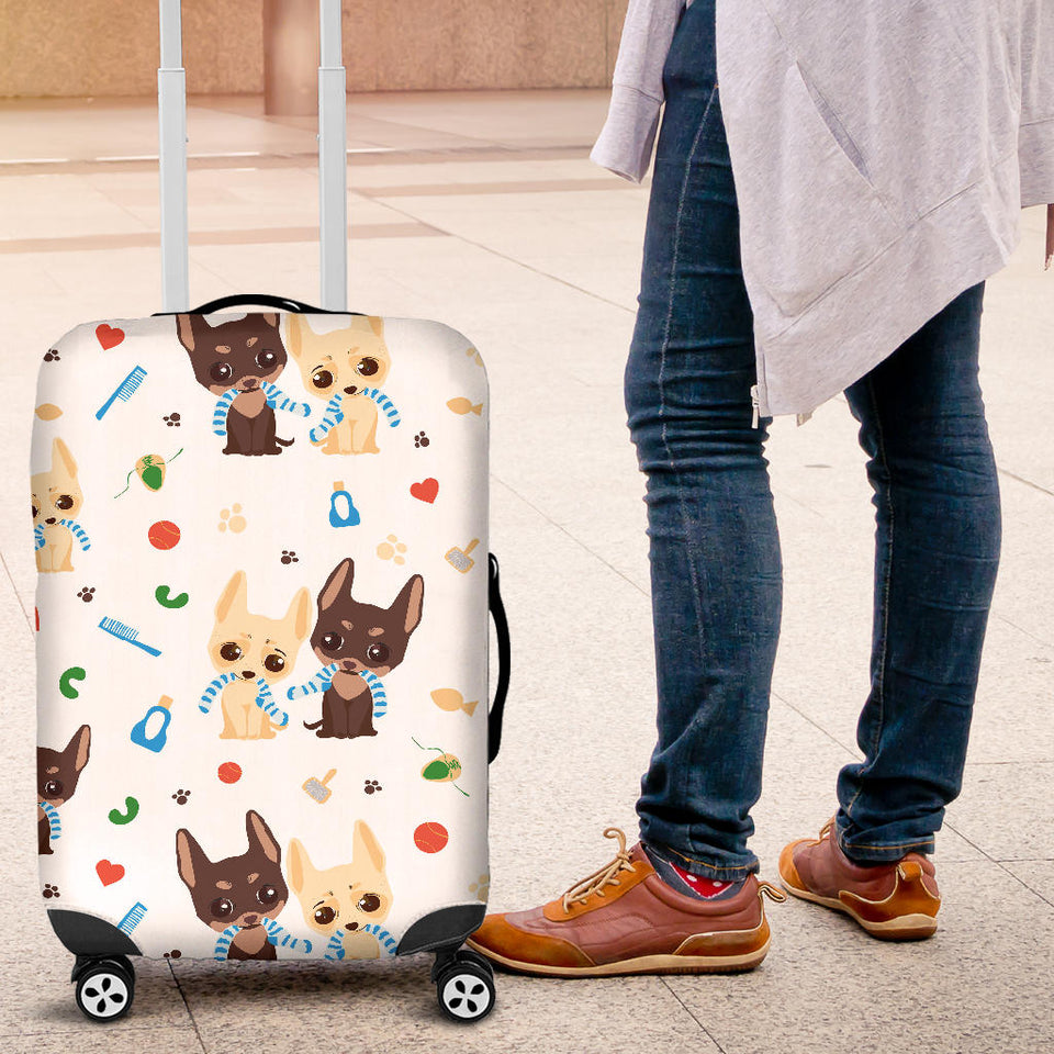 Cute Chihuahua Dog Pattern Luggage Covers