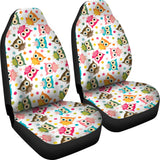 Color Cute Owl Pattern Universal Fit Car Seat Covers
