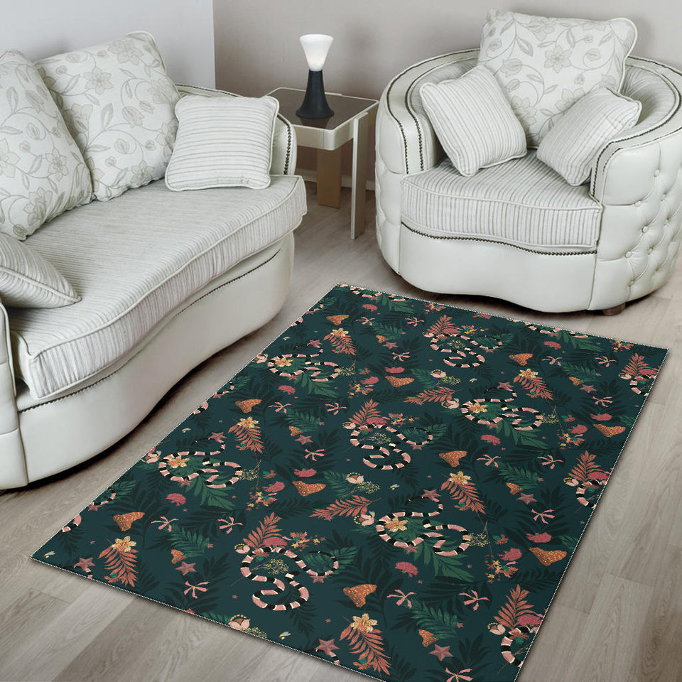 Snake Forest Pattern Area Rug