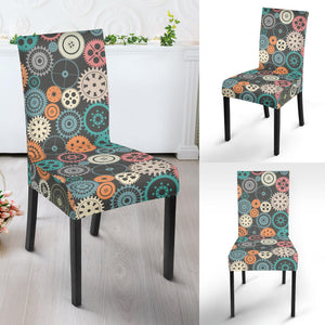 Gear Pattern Print Design 05 Dining Chair Slipcover