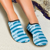 Starfish Blue Blackground Aqua Shoes