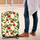 Red Apples Leaves Pattern Luggage Covers
