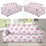 Pig Pattern Print Design 03  Sofa Slipcover