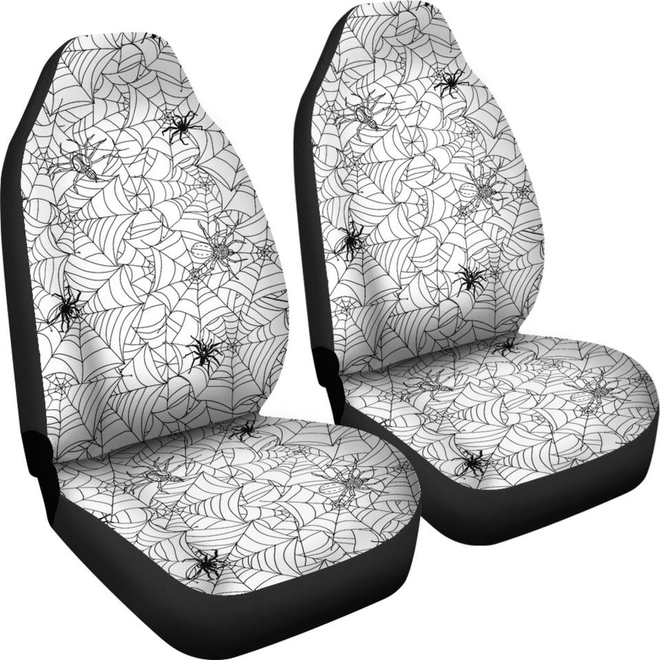 Spider Web Cobweb Pattern Universal Fit Car Seat Covers