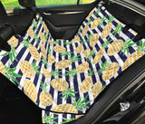 Pineapples Pattern Striped Background Dog Car Seat Covers