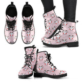 Cute Goat Pattern Leather Boots