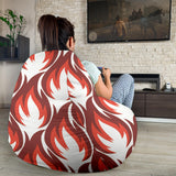 Fire Flame Symbol Design Pattern Bean Bag Cover