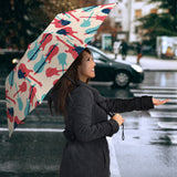Red Blue Guitar Pattern Umbrella
