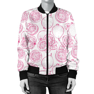 Sketch Guava Pattern Women'S Bomber Jacket