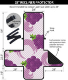 Cute Grape pattern Recliner Cover Protector