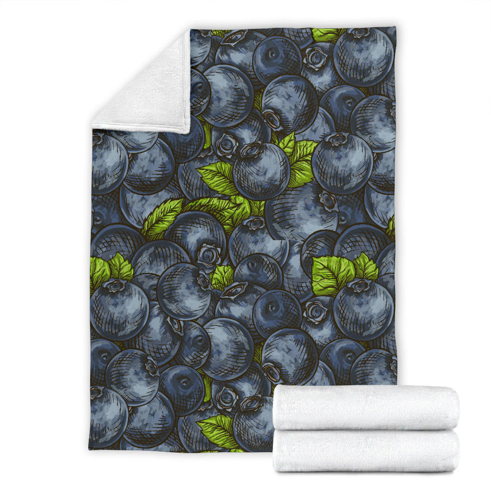 Blueberry Pattern Premium Blanket