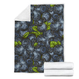 Blueberry Pattern Premium Blanket