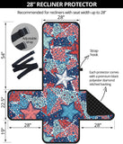 Hand drawn colorful starfish Recliner Cover Protector