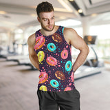 Colorful donut glaze pattern Men Tank Top