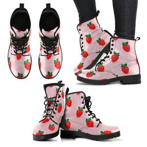 Strawberry Beautiful Pattern Leather Boots