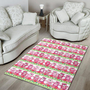 Teddy Bear Pattern Print Design 04 Area Rug