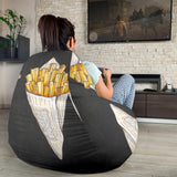 French Fries Dark Background Bean Bag Cover