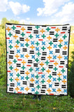 Math Pattern Print Design 05 Premium Quilt