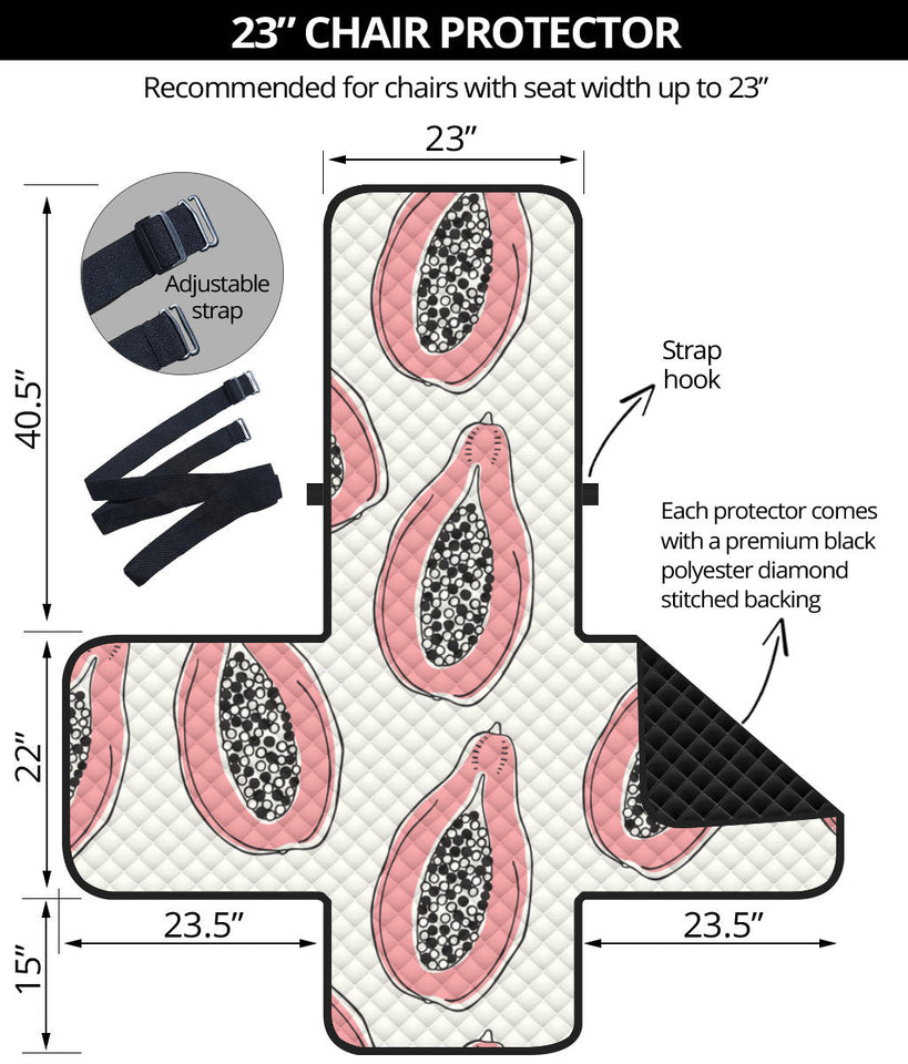 papaya pattern Chair Cover Protector