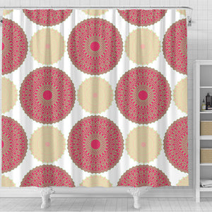 Circle Indian Pattern Shower Curtain Fulfilled In US