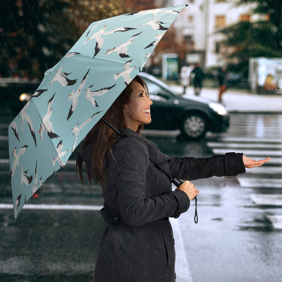 Seagull Pattern Print Design 01 Umbrella