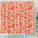 Tropical Grapefruit Pattern Shower Curtain Fulfilled In US