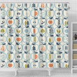 Apples Leaves Pattern Shower Curtain Fulfilled In US