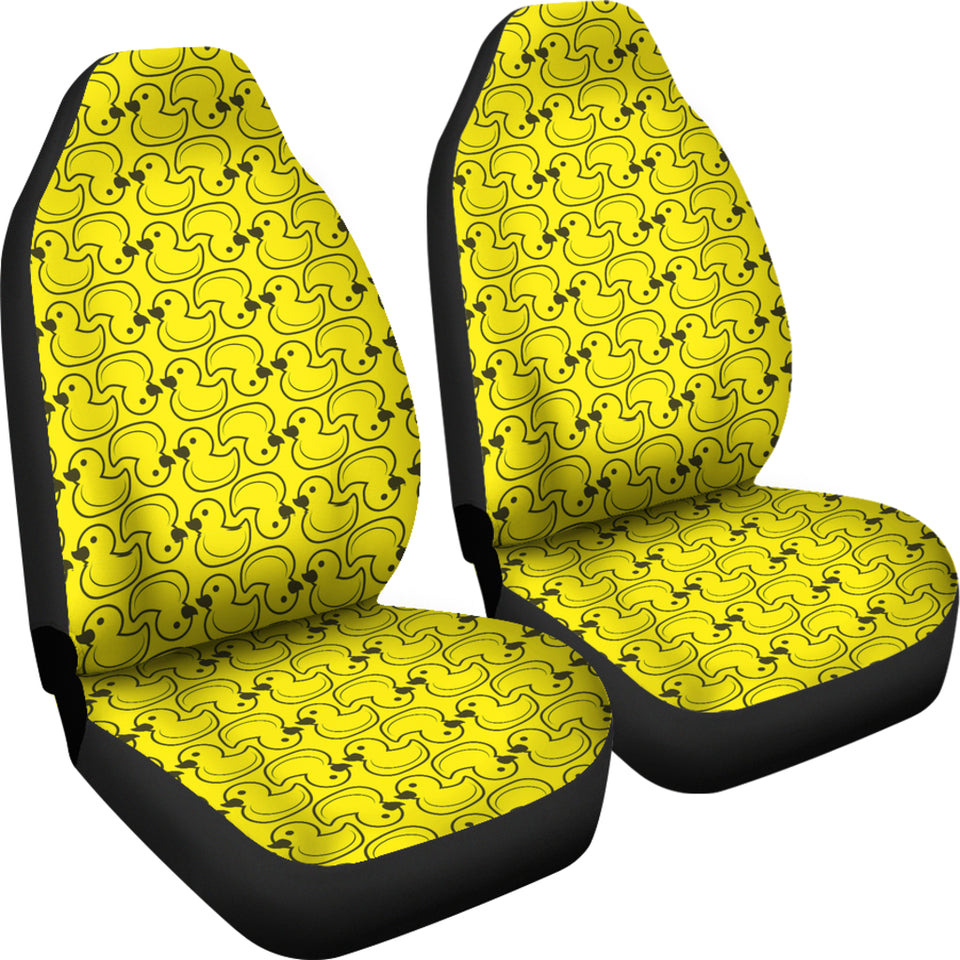 Duck Toy Pattern Print Design 02 Universal Fit Car Seat Covers