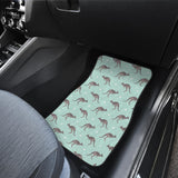 Kangaroo Pattern Background Front And Back Car Mats
