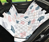 Black Gray Cream Coral Ginkgo Leaves Pattern Dog Car Seat Covers