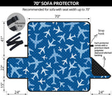 Airplane pattern in the sky Sofa Cover Protector