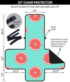 Grapefruit green background Chair Cover Protector