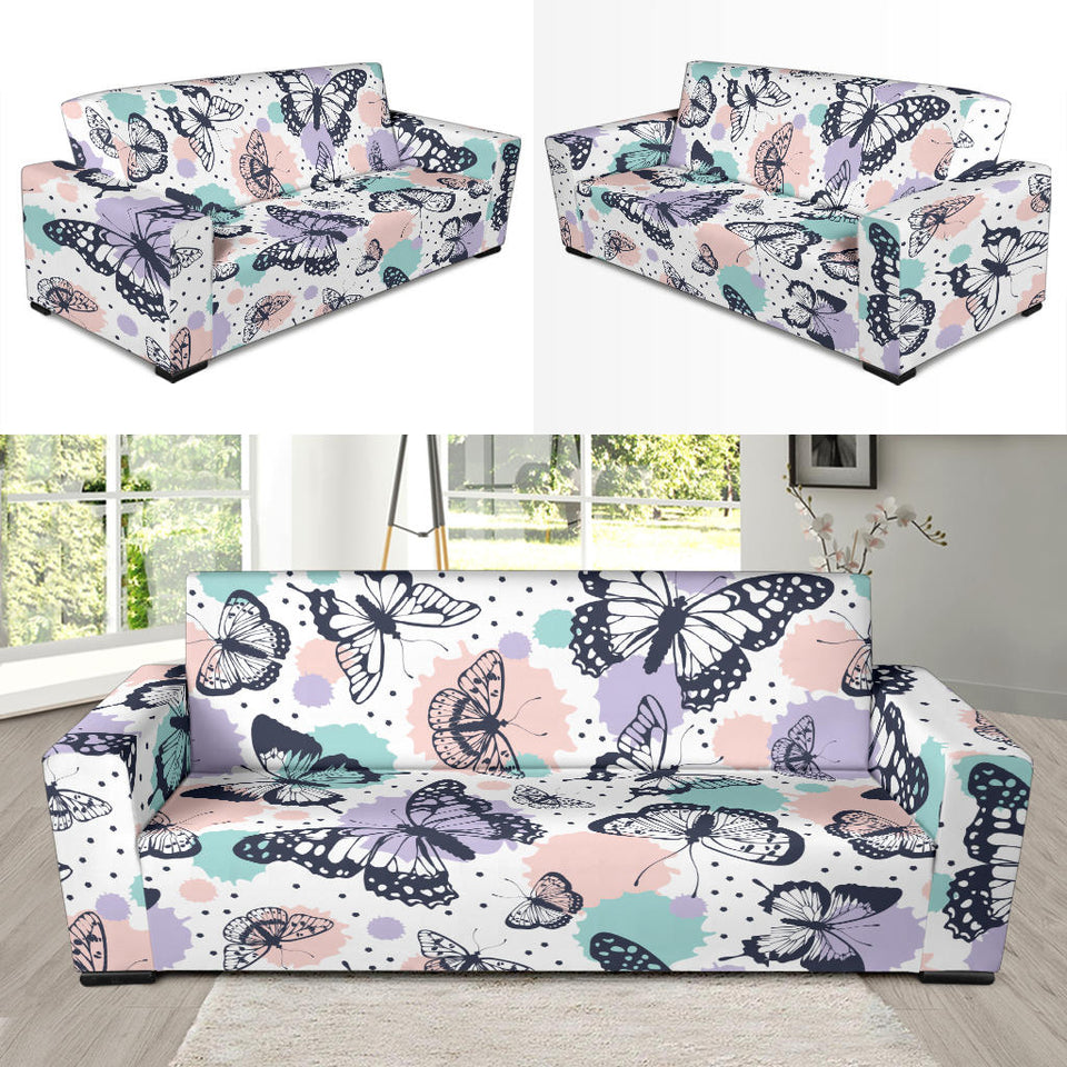 Butterfly Pattern Sofa Slipcover