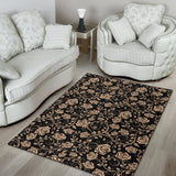 Rose Pattern Print Design 04 Area Rug