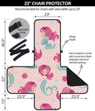 Cute little mermaid pattern Chair Cover Protector