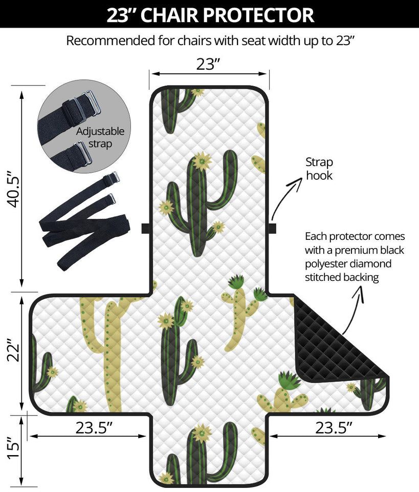 Cute cactus pattern Chair Cover Protector