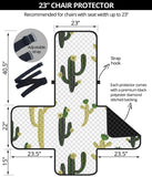 Cute cactus pattern Chair Cover Protector