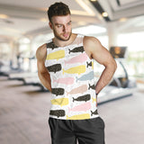 Whale dot pattern Men Tank Top