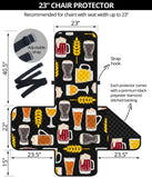 Beer type pattern Chair Cover Protector