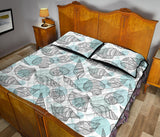 Shell polynesian tribal  Quilt Bed Set